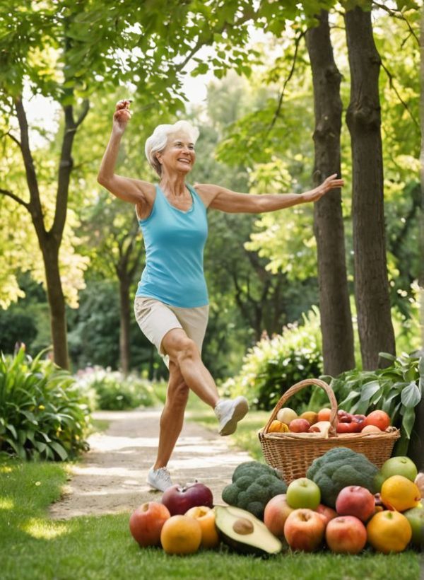 A Woman happy about her  Life and to be healthy anf stay young